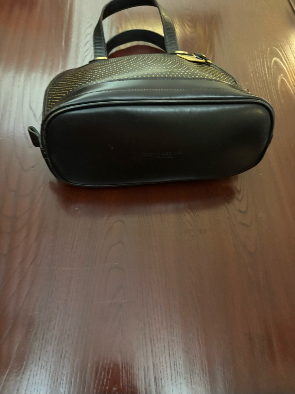 Vintage Dooney & Bourke Perforated "Cabriolet" Leather Dome Satchel - Picture 3 of 6